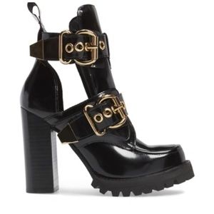 Jeffery Campbell CRAVEN BUCKLE STRAP BOOTIE size 8